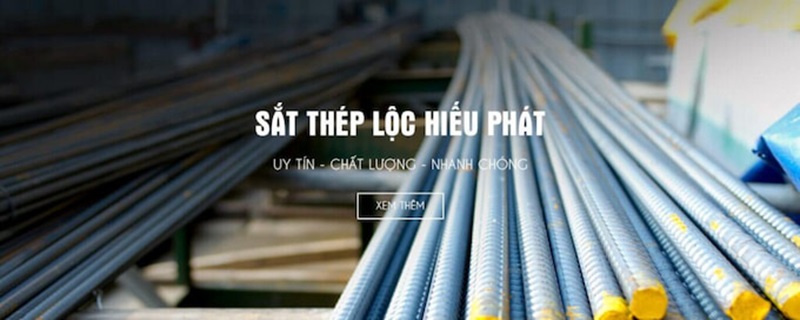 Website của sắt thép Lộc Hiếu Phát