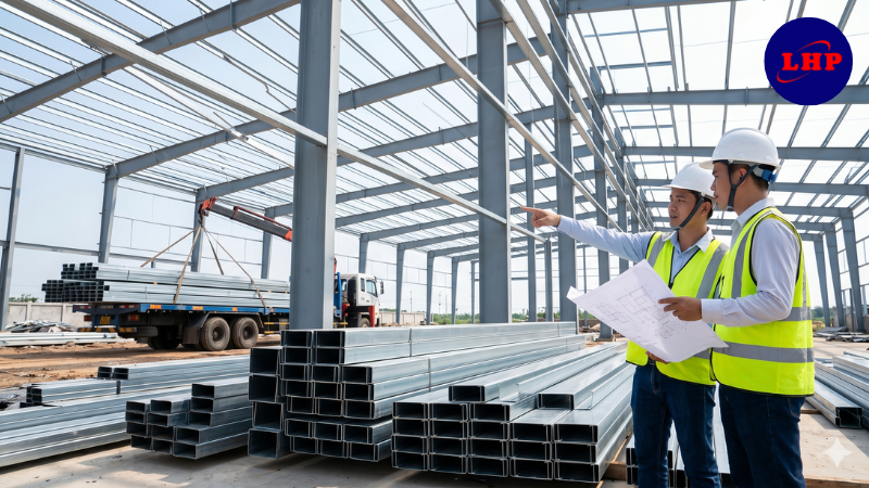 Bảng hướng dẫn lựa chọn kích thước xà gồ mạ kẽm 40x80, 50x100 theo khẩu độ và tải trọng