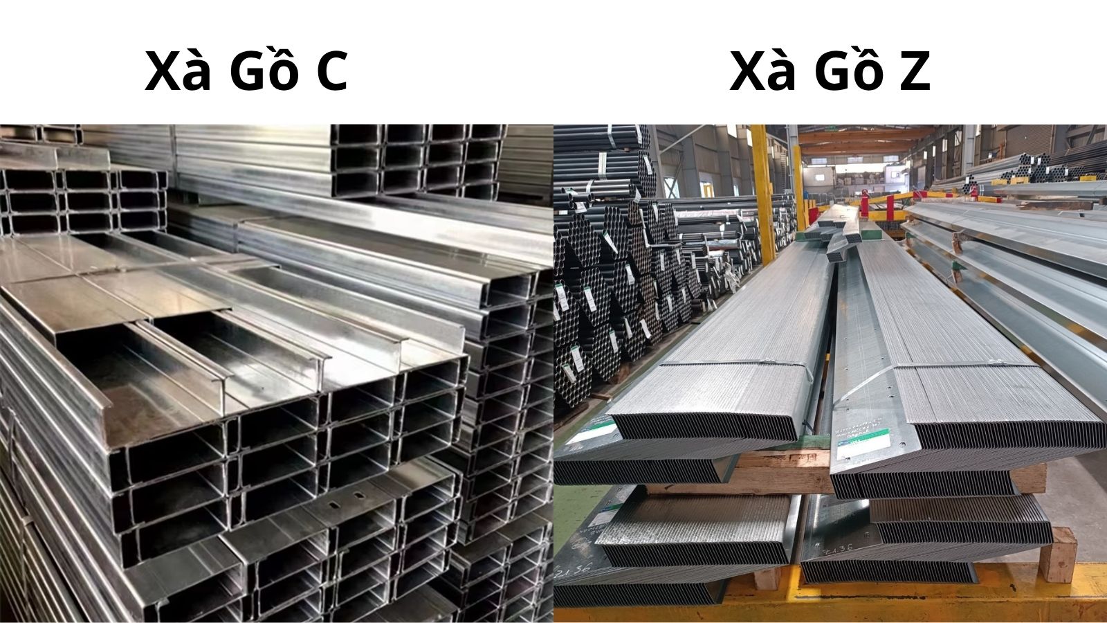 các loại xà gồ phổ biến