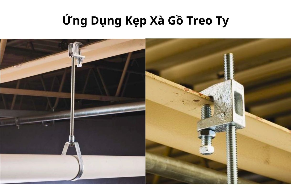 ứng dụng Kẹp Xà Gồ Treo Ty