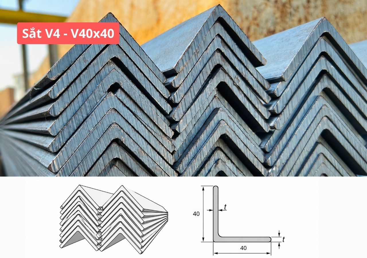 Giá Sắt V4 (Thép V40x40)