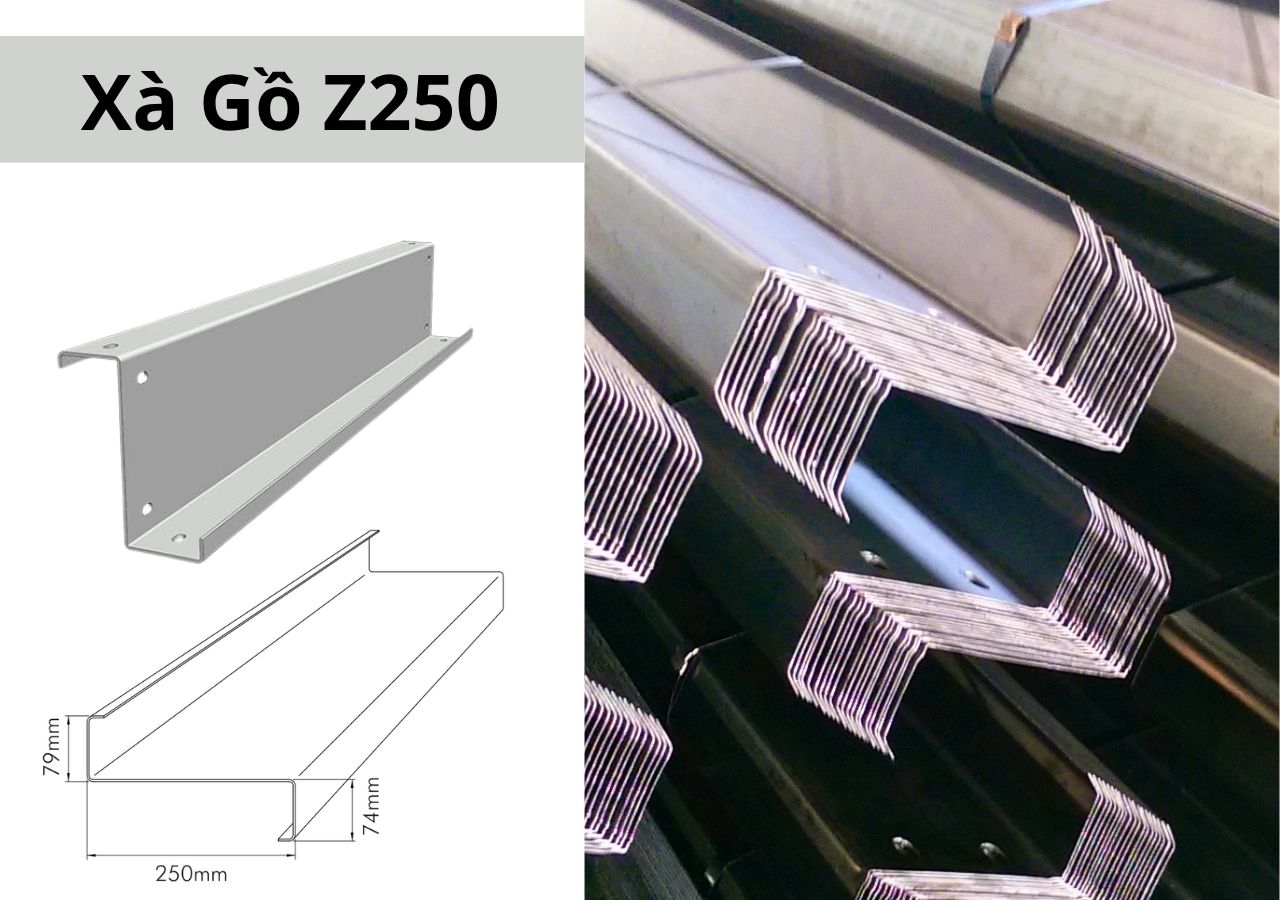 Xà Gồ Z250 | Sắt Thép Lộc Hiếu Phát - Bền, Giá Tốt