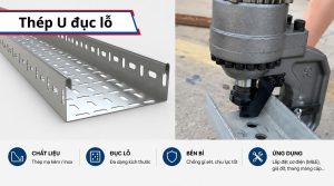 Thép U đục lỗ