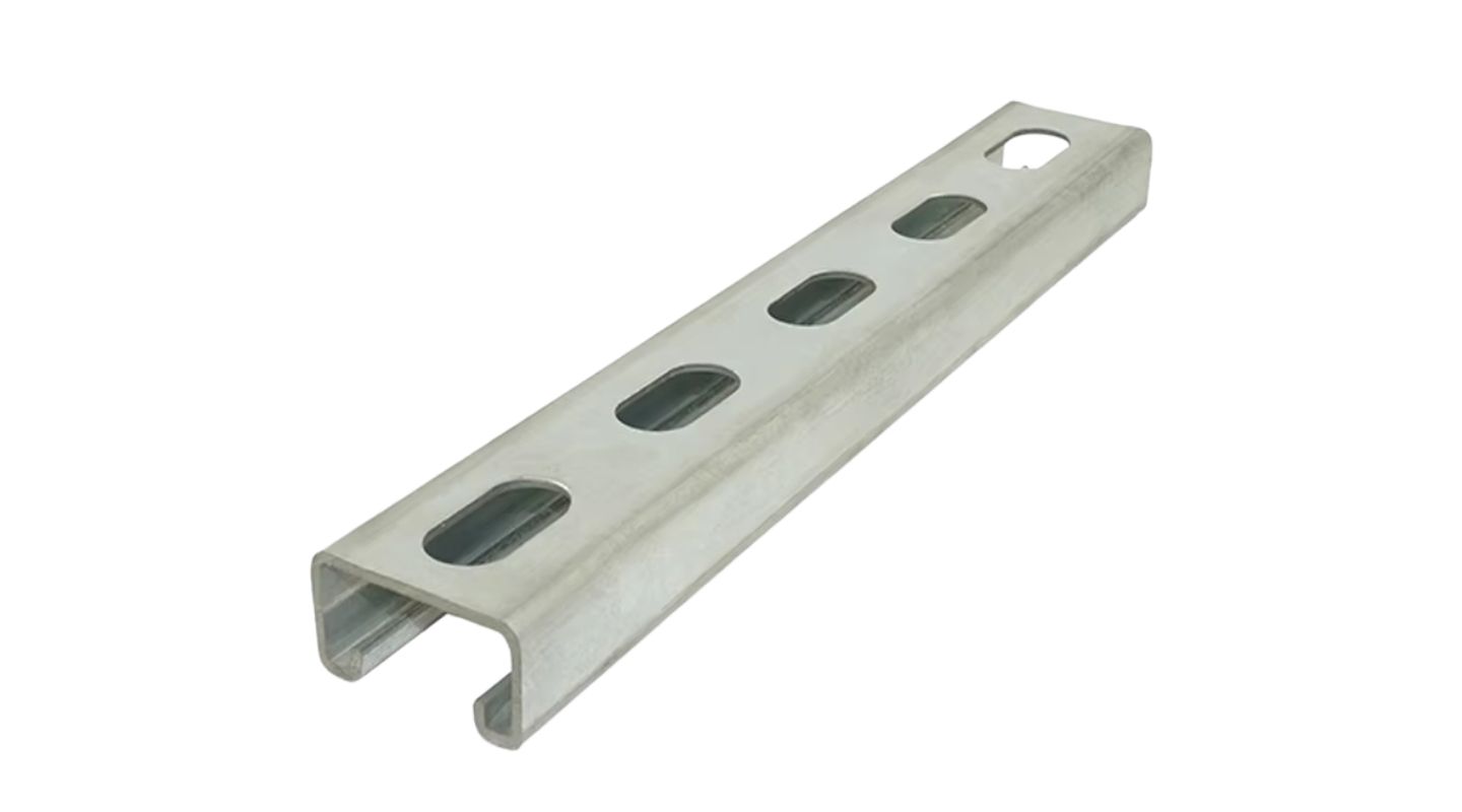 Thép U đục lỗ mạ kẽm điện phân