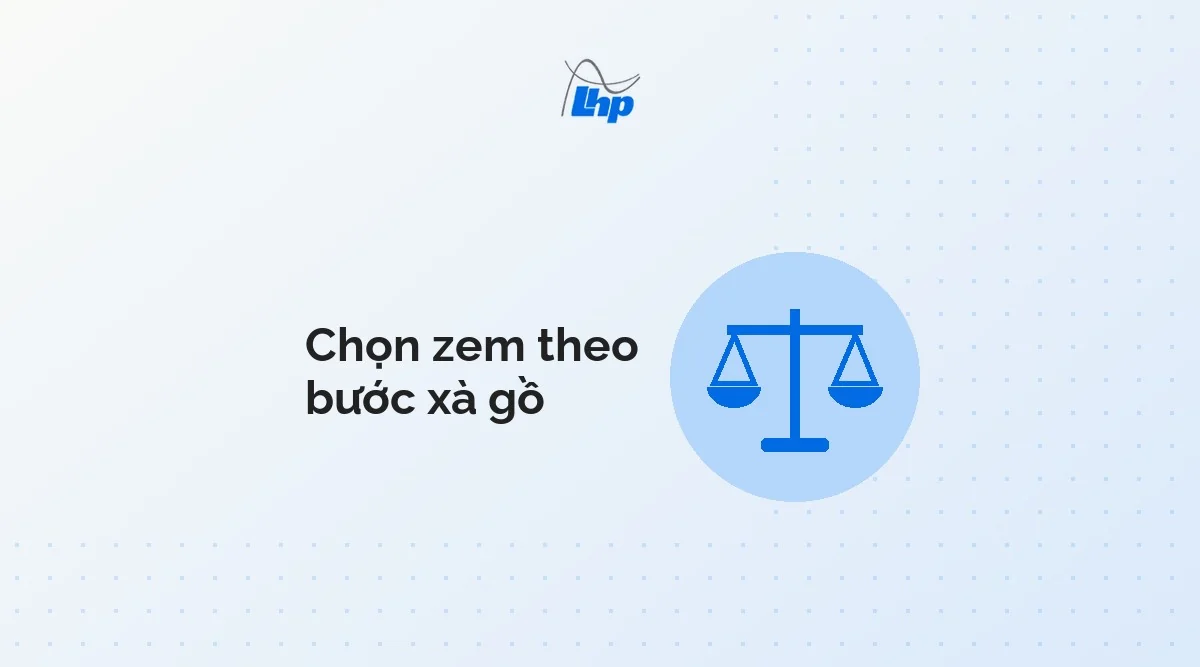 Biểu tượng cái cân minh họa việc cân nhắc cỡ zem theo bước xà gồ khi chọn tôn