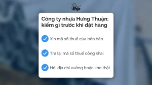 Bìa bài: ba việc kiểm khi chọn công ty nhựa Hưng Thuận, nền ảnh máng xối nhựa xếp chồng